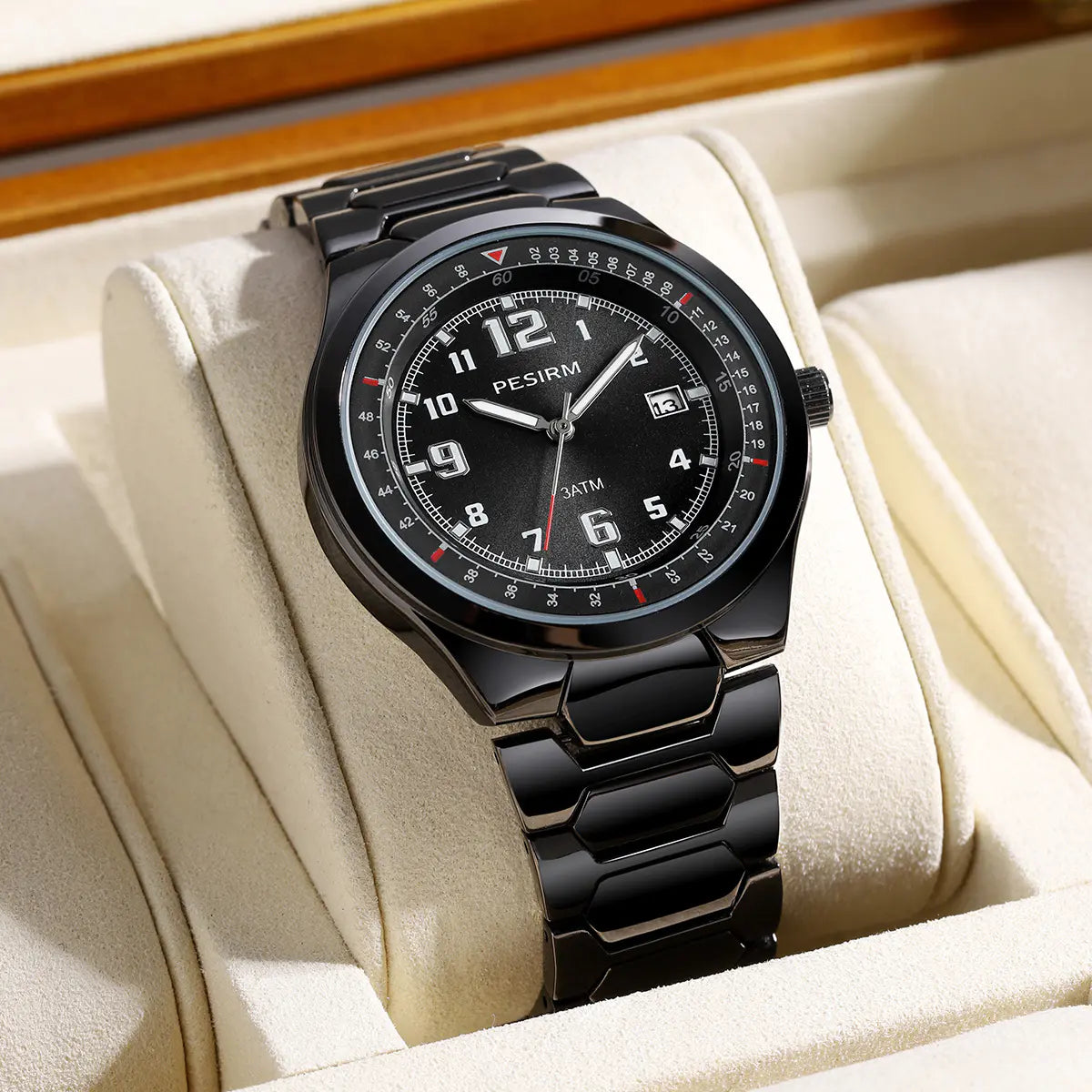 Men Quartz Watch – Water-Resistant Steel Case for Daily Use