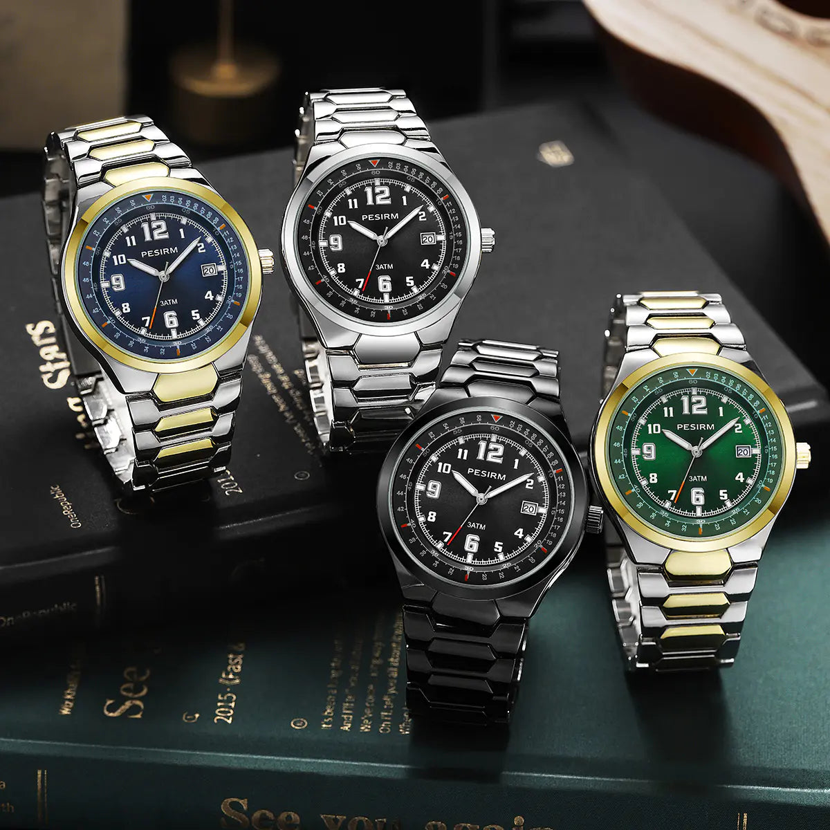 Men Quartz Watch – Water-Resistant Steel Case for Daily Use