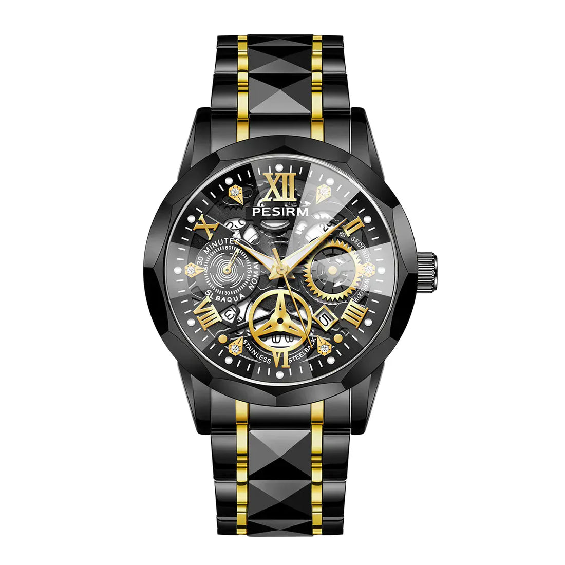 Morotim  Men’s Quartz Watch – Polished Steel Finish with Quartz Movement