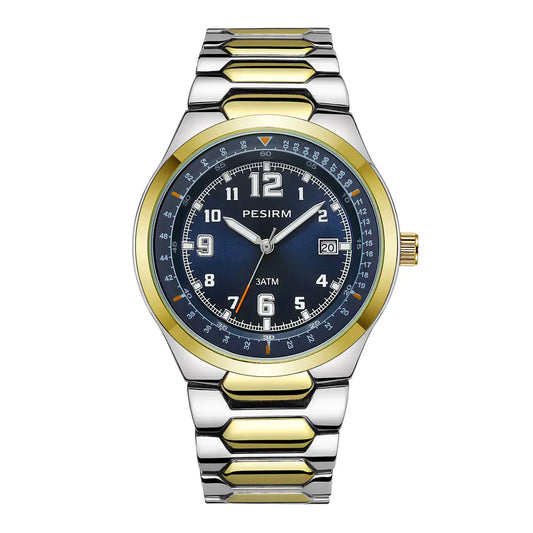 Premium Men Stainless Steel Watch – Waterproof Quartz Movement at Morotim