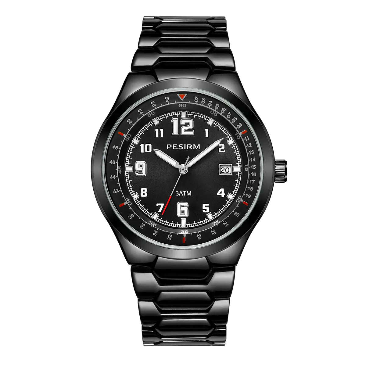 Morotim Men Business Quartz Watch – Waterproof Stainless Steel Wristwatch with Black Dail