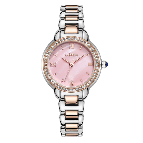 Morotim Women Stylish Quartz Watch - Stainless Steel Waterpoof Watch with Pink Dail