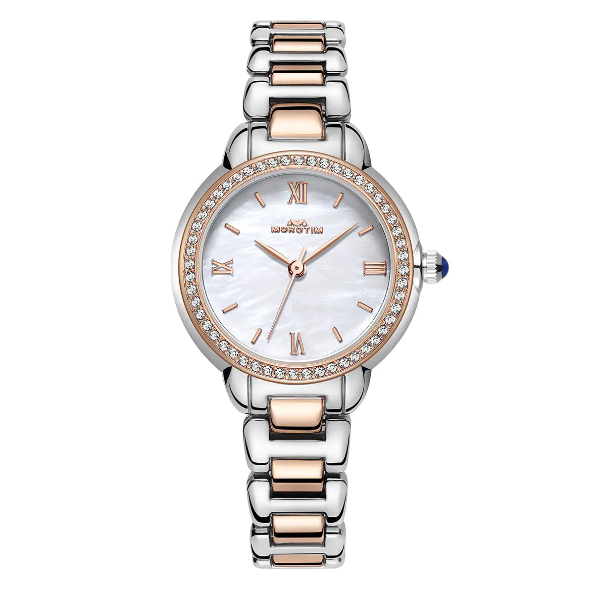 Morotim Women Stylish Quartz Watch - Stainless Steel Waterpoof Watch