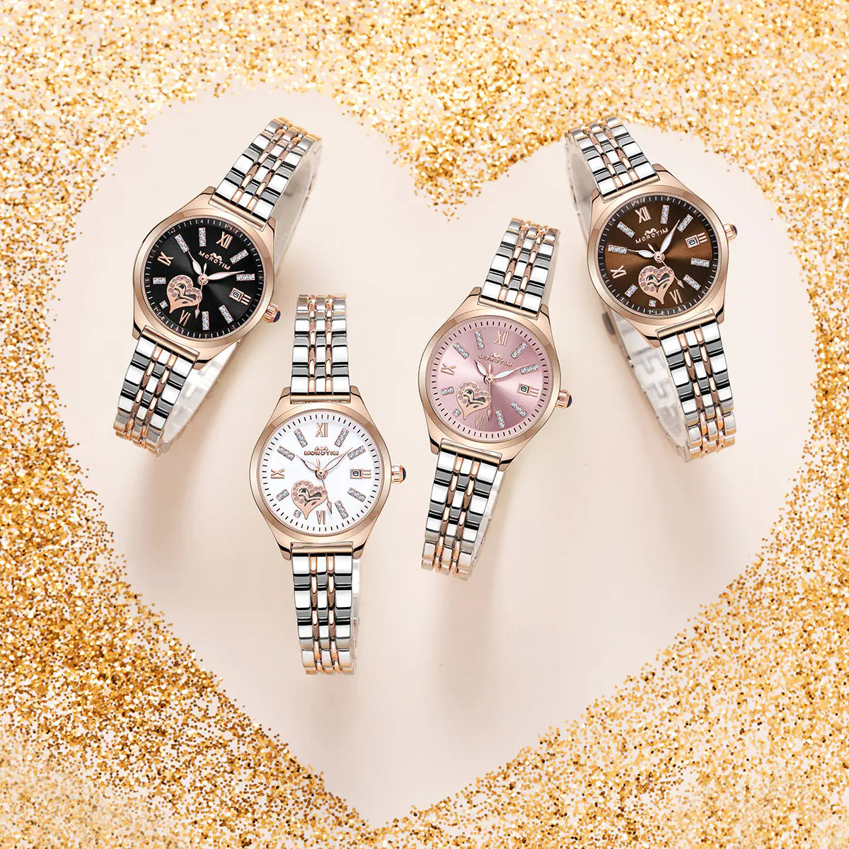 Women Quartz Watch – Stainless Steel Case for Daily Use