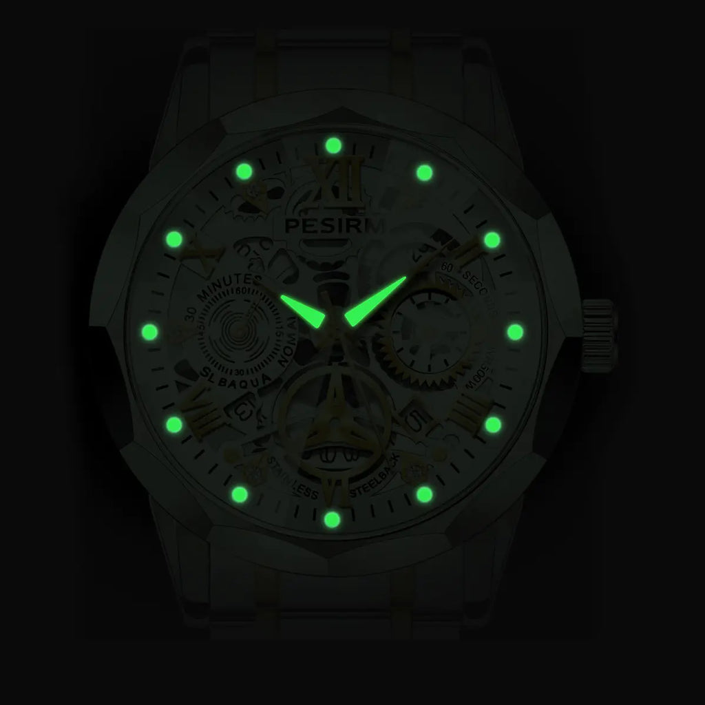 Men’s Quartz Watch – Polished Steel Finish with Quartz Movement