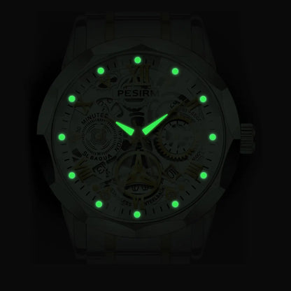 Luxury Men Quartz Watch - Stainless Steel Strap Waterproof Wristwatch